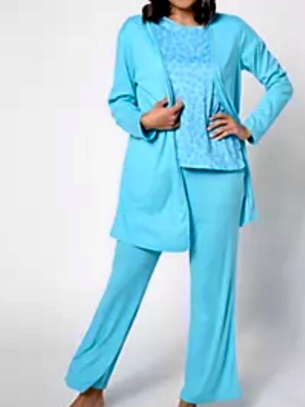 Muk Luks Turquoise 3-Piece Lounge Set